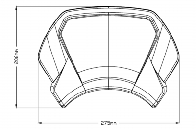 Puig Frontplatte Aluminium Ducati Scrambler Icon