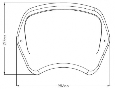 Puig Retro Frontplatte Harley Davidson Sportster 883