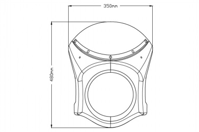 Puig Retro Frontkpa matt Honda CB 650 R