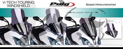 Puig Scooterscheibe V-Tech Touring Kymco AK 550