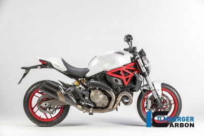 Proteccin trmica del escape Carbon Ilmberger en el colector Ducati Monster 821