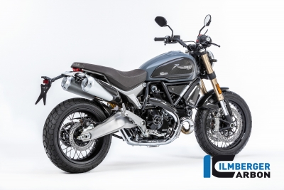 cache carbone Ilmberger sous le cadre set Ducati Scrambler 1100