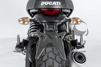 Carbon Ilmberger Kennzeichenhalter Ducati Scrambler Desert Sled