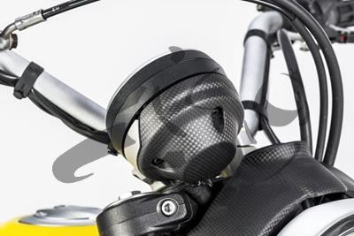 Carbon Ilmberger dash cover Ducati Scrambler Sixty 2