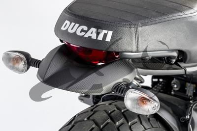 Porta indicatore posteriore in carbonio Ducati Scrambler Sixty 2