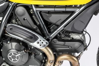 Carbon Ilmberger Zahnriemenabdeckung vertikal Ducati Scrambler Sixty 2