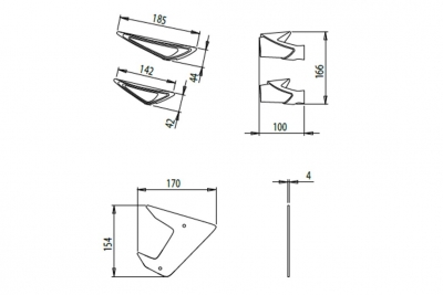 Puig Winglets Yamaha MT-07