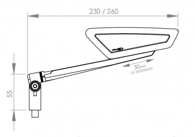 Specchio retrovisore Puig Hypernaked Honda CBR 500 R