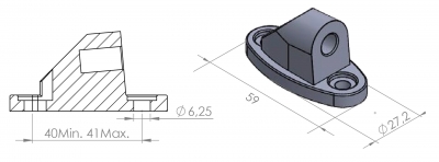 Espejo retrovisor Puig Hypernaked Honda CBR 500 R