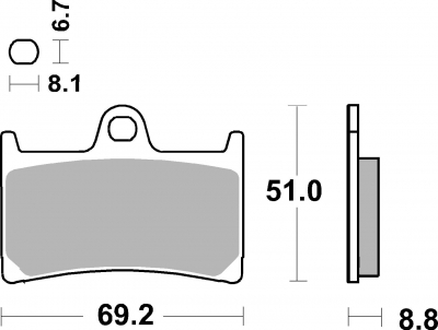 AP Racing Bremsbelge SFP Yamaha FZ8 Fazer