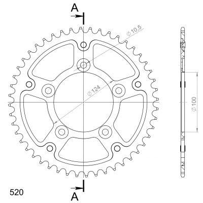 Supersprox Stealth sprocket Ducati Monster 797