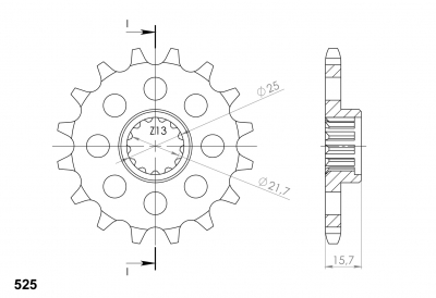 Supersprox sprocket Kawasaki Ninja ZX-6R