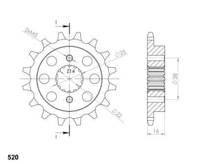 Supersprox sprocket Ducati Monster 797