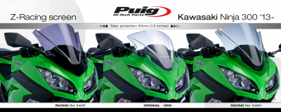 Puig Racingscheibe Kawasaki Ninja 300 R