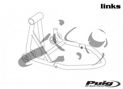 Puig rear stand for single swingarm