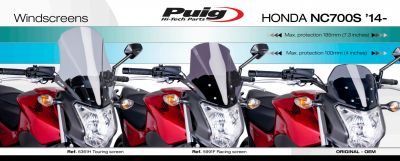 Puig Racingscheibe Honda NC 700 S