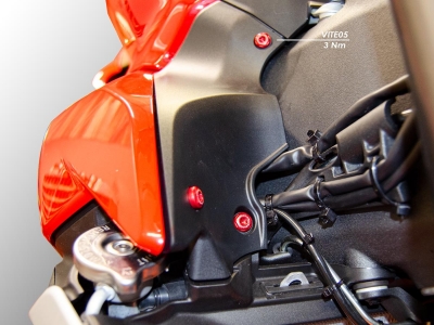 Set di viti per coperchio anteriore Ducati Streetfighter V2