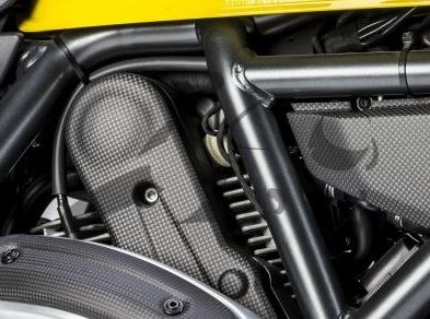 Carbon Ilmberger Zahnriemenabdeckung vertikal Ducati Scrambler Icon