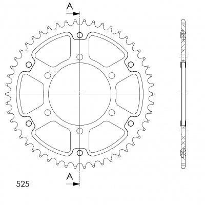 Supersprox Stealth Couronne dente Suzuki GSX-S 1000 F