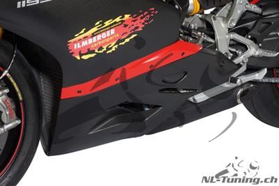 Juego piezas inferiores carenado carbono Ilmberger street Ducati Panigale 1199