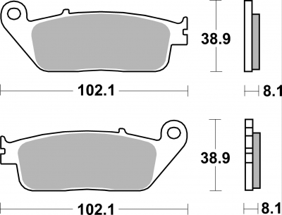 AP Racing Bremsbelge SFP Honda CBF 600 S