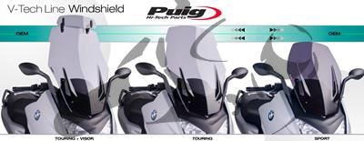 Puig Vindruta fr skoter V-Tech Sport Yamaha T-Max