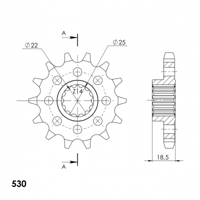 Supersprox sprocket Ducati Diavel 1260