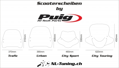 Vitre de scooter Puig Urban Piaggio 1