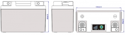 Intact Lithium Battery SYM Fiddle 50