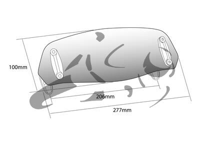 Puig clip-on bevestiging voor windscherm Honda ADV350