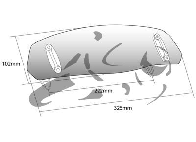 Puig clip-on attachment para parabrisas Honda ADV350