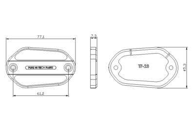 Puig bouchon de rservoir de liquide de frein Kawasaki Z500