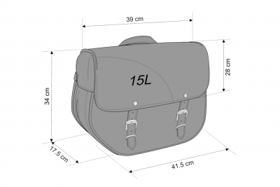 Custom Acces Satteltaschen Sant Louis Honda VTX 1800