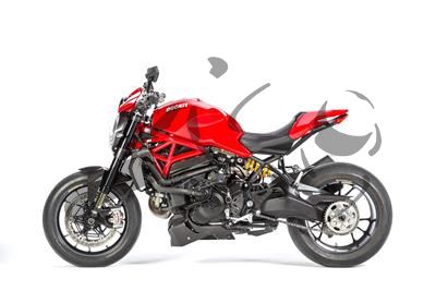 Carbon Ilmberger Abdeckung unterm Rahmen Set Ducati Monster 1200 R