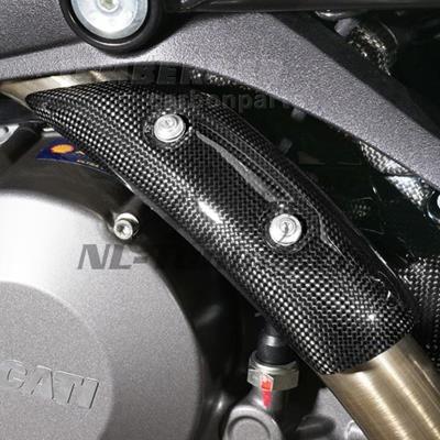 Carbon Ilmberger protection thermique dchappement coude Ducati Monster 696