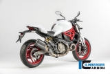 Carbon Ilmberger exhaust heat shield on manifold Ducati Monster 821