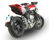 Uitlaat QD Power Gun zilver MV Agusta Rivale 800