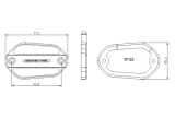 Puig bouchon de rservoir de liquide de frein Kawasaki Z500