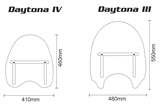 Custom Acces Touring Windscherm Daytona Suzuki VZ 1600 Marauder